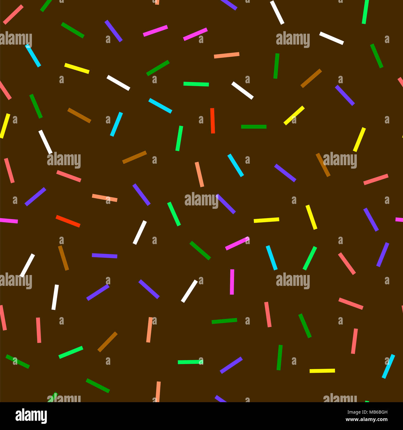 Ciambella dolce Brown Texture. Smalto colorato e spruzza Pattern senza giunture Foto Stock