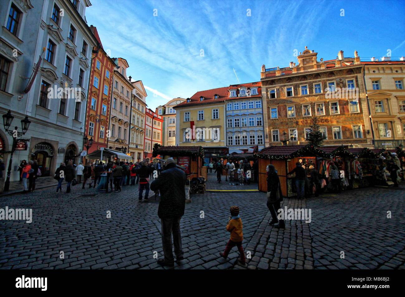 Viste della Città Vecchia di Praga Foto Stock