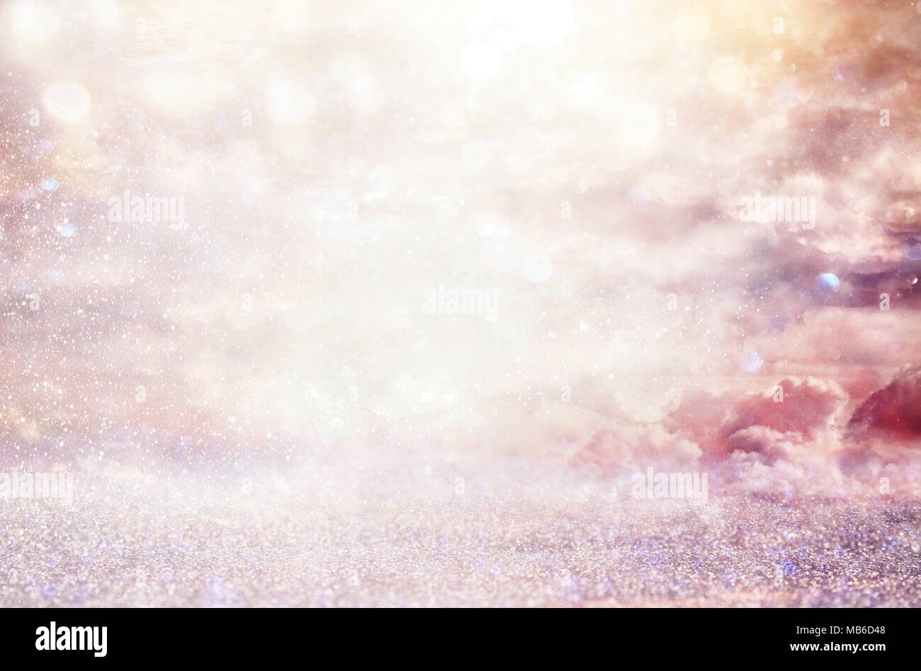 Bright galaxy o sfondo fantasy. Luce astratta . burst magico e mistero concept Foto Stock