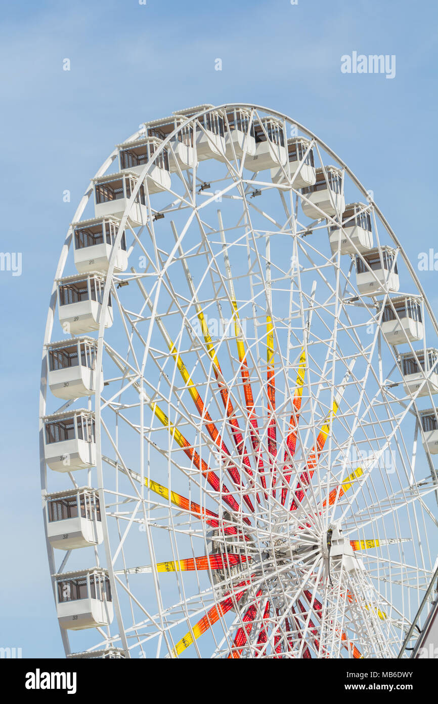 Ruota panoramica Ferris grande giostra Foto Stock
