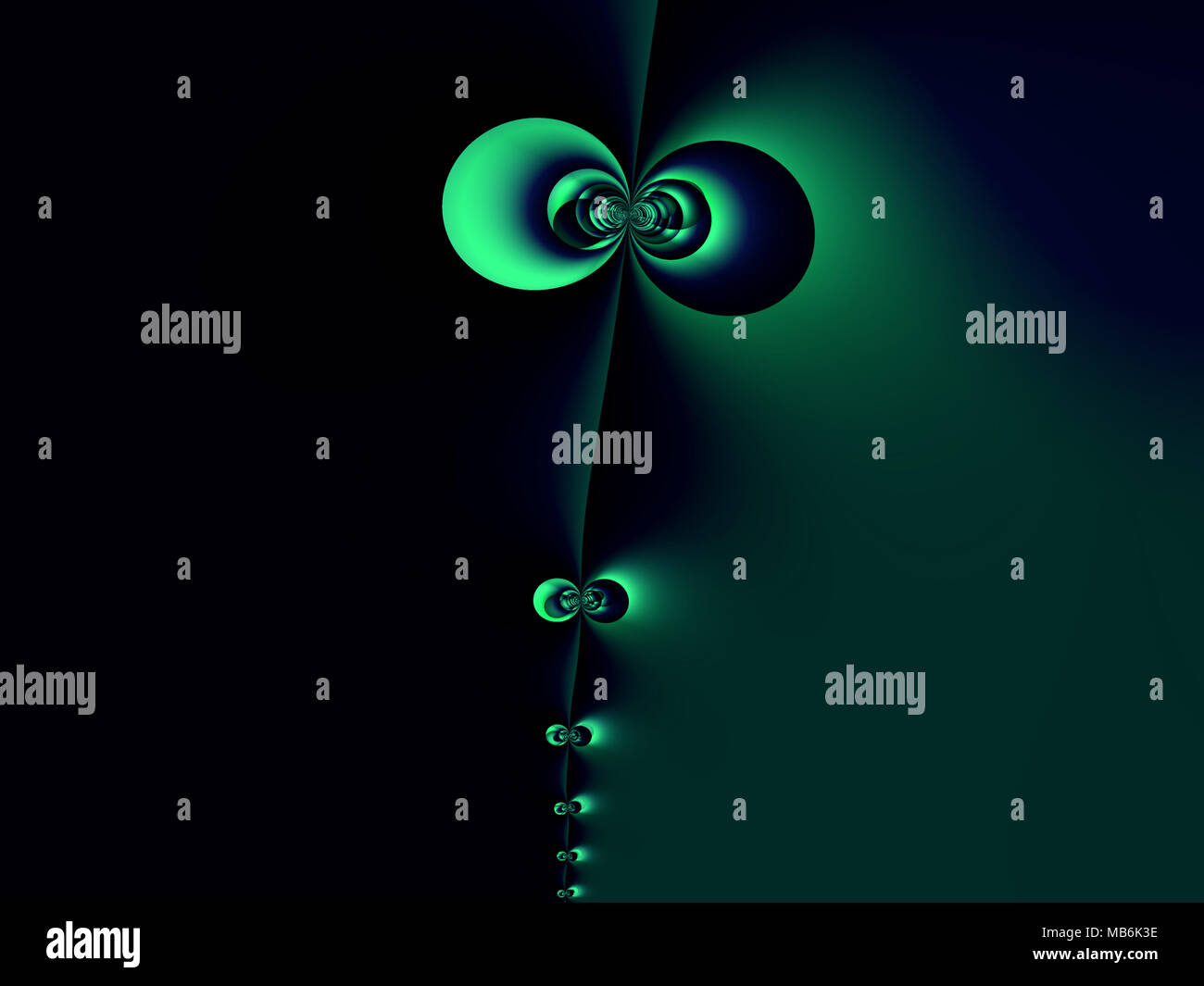 Abstract sfondo nero e verde, gradiente il futuristico design ...