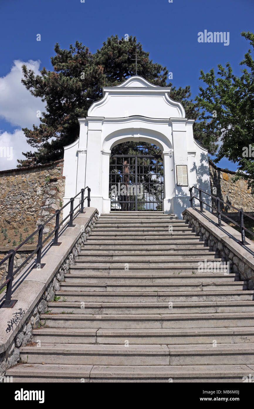 Il cimitero di Pecs ingresso Kalvaria Ungheria Foto Stock