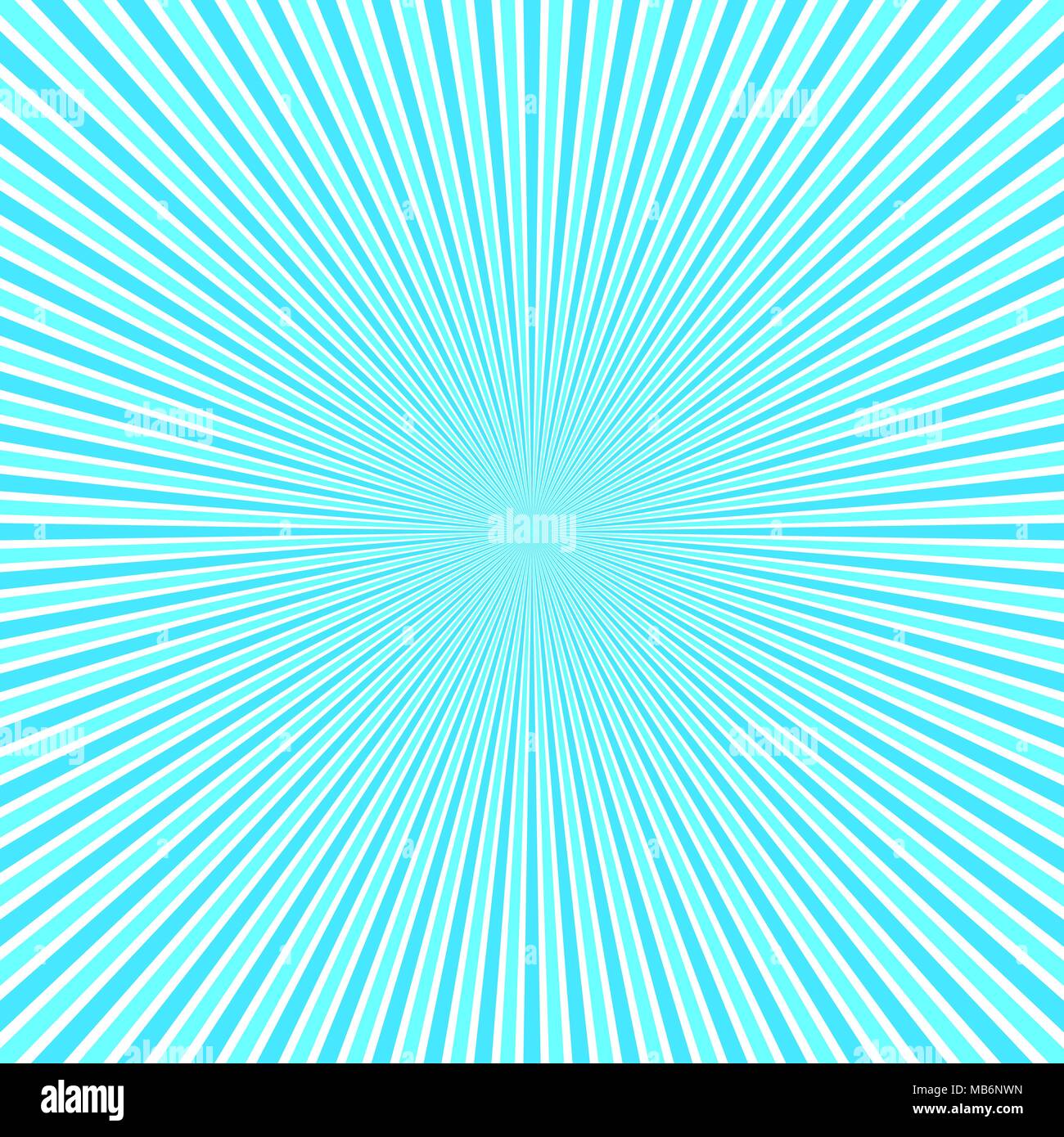 Luce blu ray burst background - motion vector graphic design da raggi a strisce Illustrazione Vettoriale