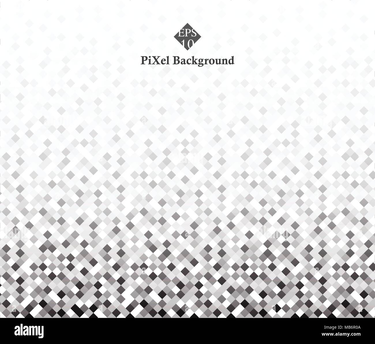 Abstract della scala di grigi, schemi di pixel. Spazio di dettagli per banner business. Illustrazione di vettore per il graphic design. eps10 Illustrazione Vettoriale