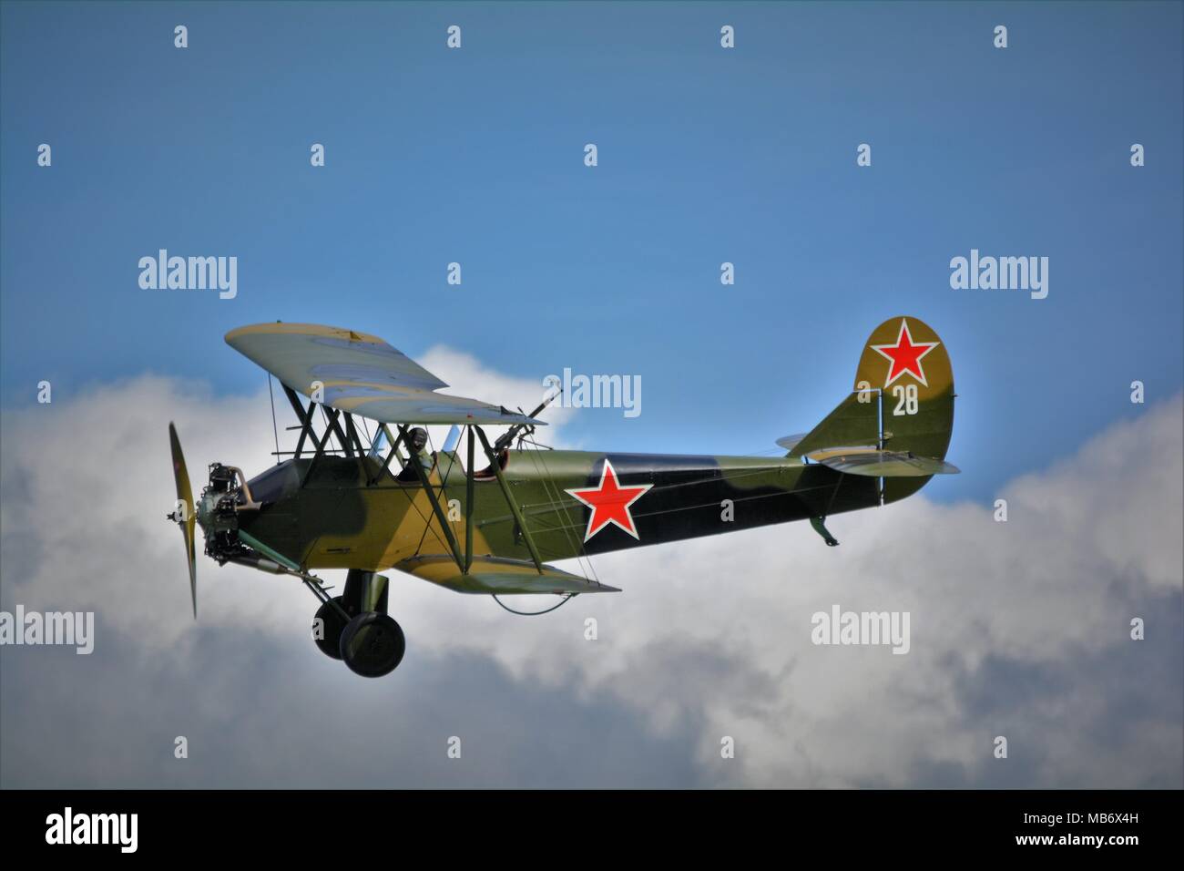 Polikarpov PO-2 russo piano bi Foto Stock