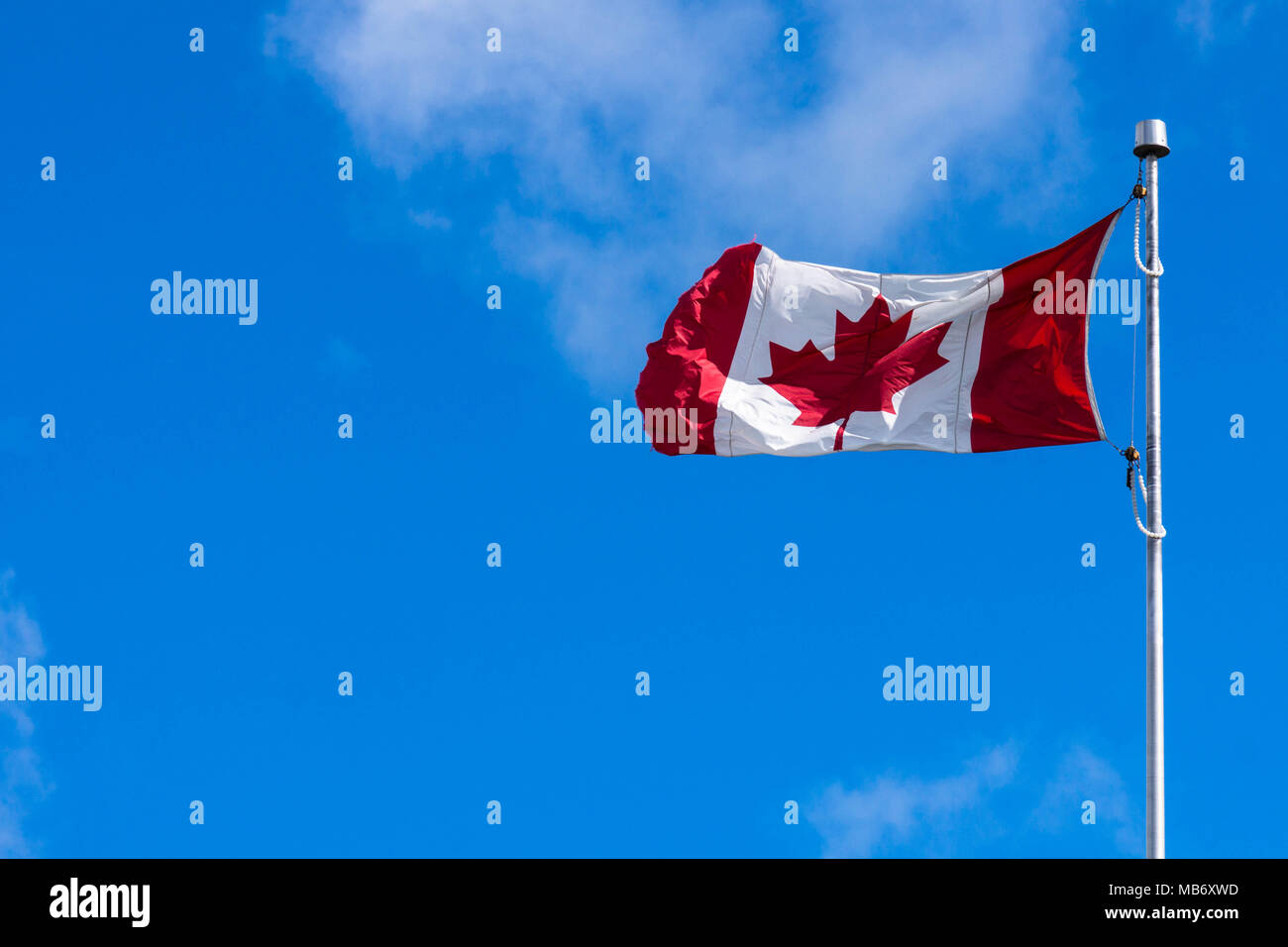 Bandiera del Canada, noto anche come La Foglia di acero o l'Unifolié  ("l'uno-leafed' Foto stock - Alamy