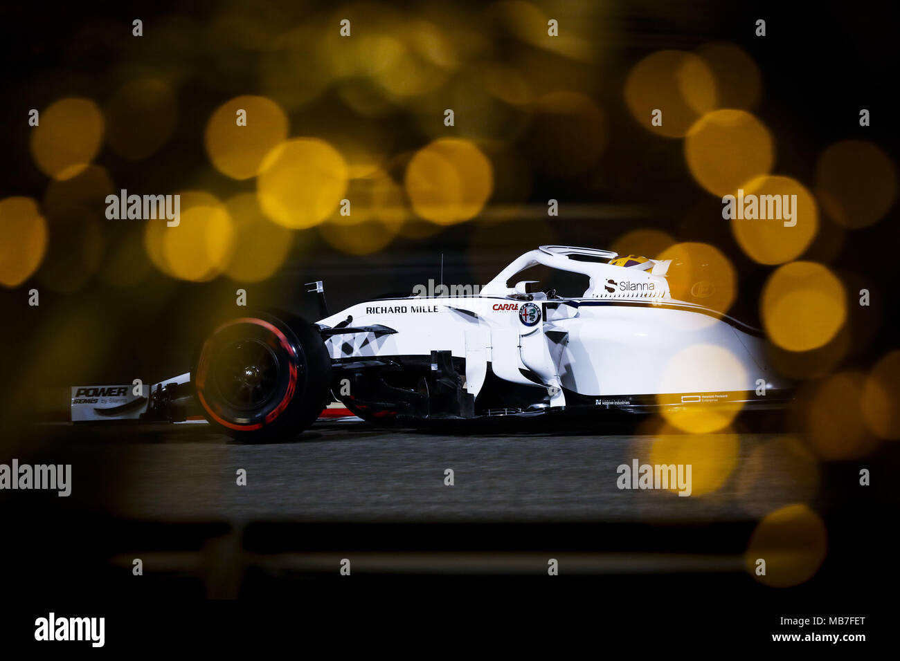Marcus Ericsson (SWE), Alfa Romeo Sauber F1 Team C37, azione durante 2018 Formula 1 Campionato del Mondo FIA, Bahrain Grand Prix, a Sakhir dal 5 Aprile al 8 | Utilizzo di tutto il mondo Foto Stock