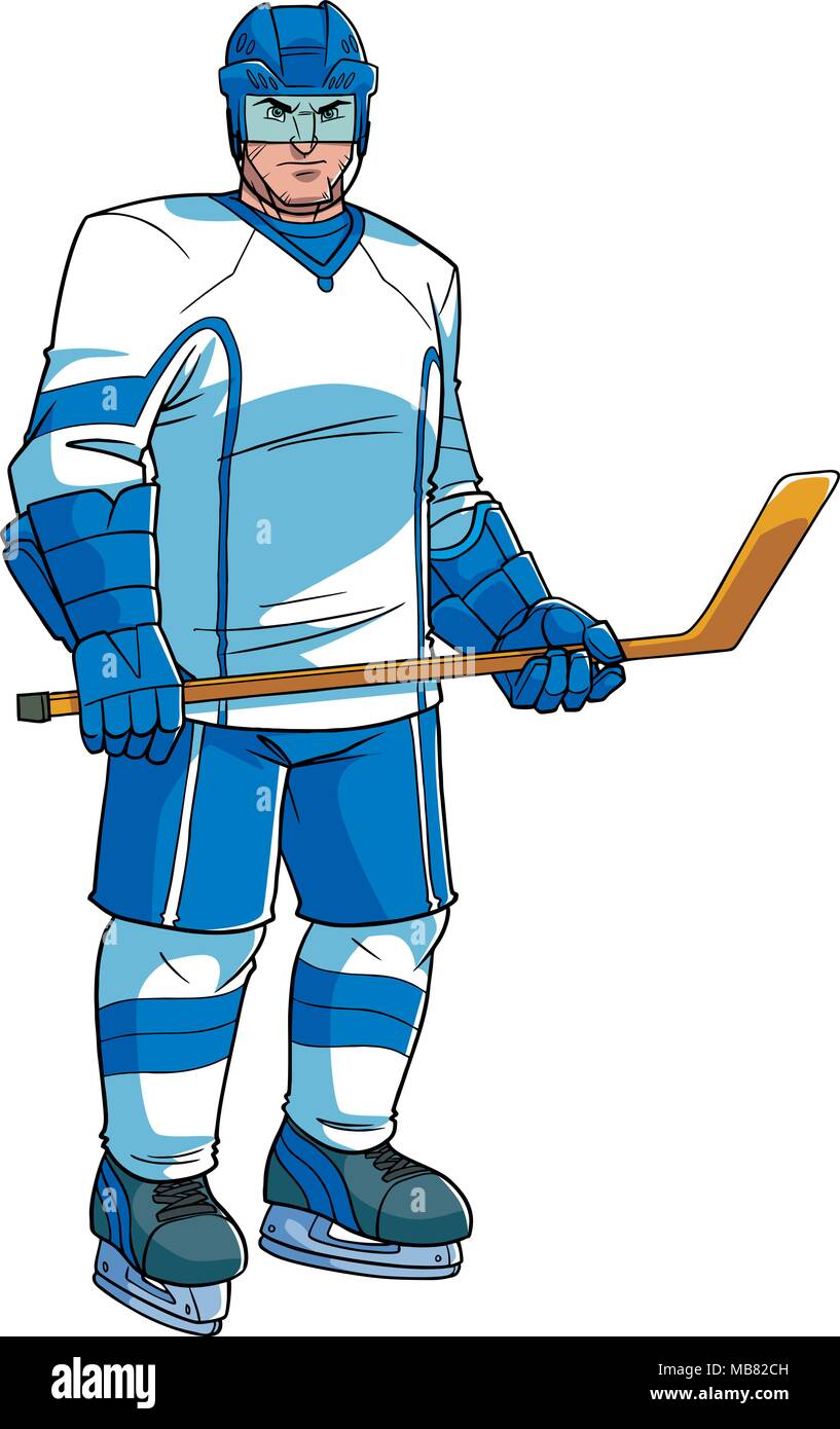 Giocatore di Hockey illustrazione Illustrazione Vettoriale