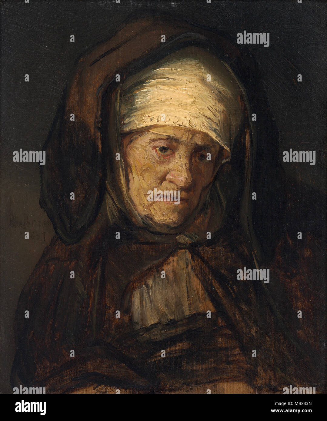 Rembrandt van Rijn la pittura ad olio Foto Stock