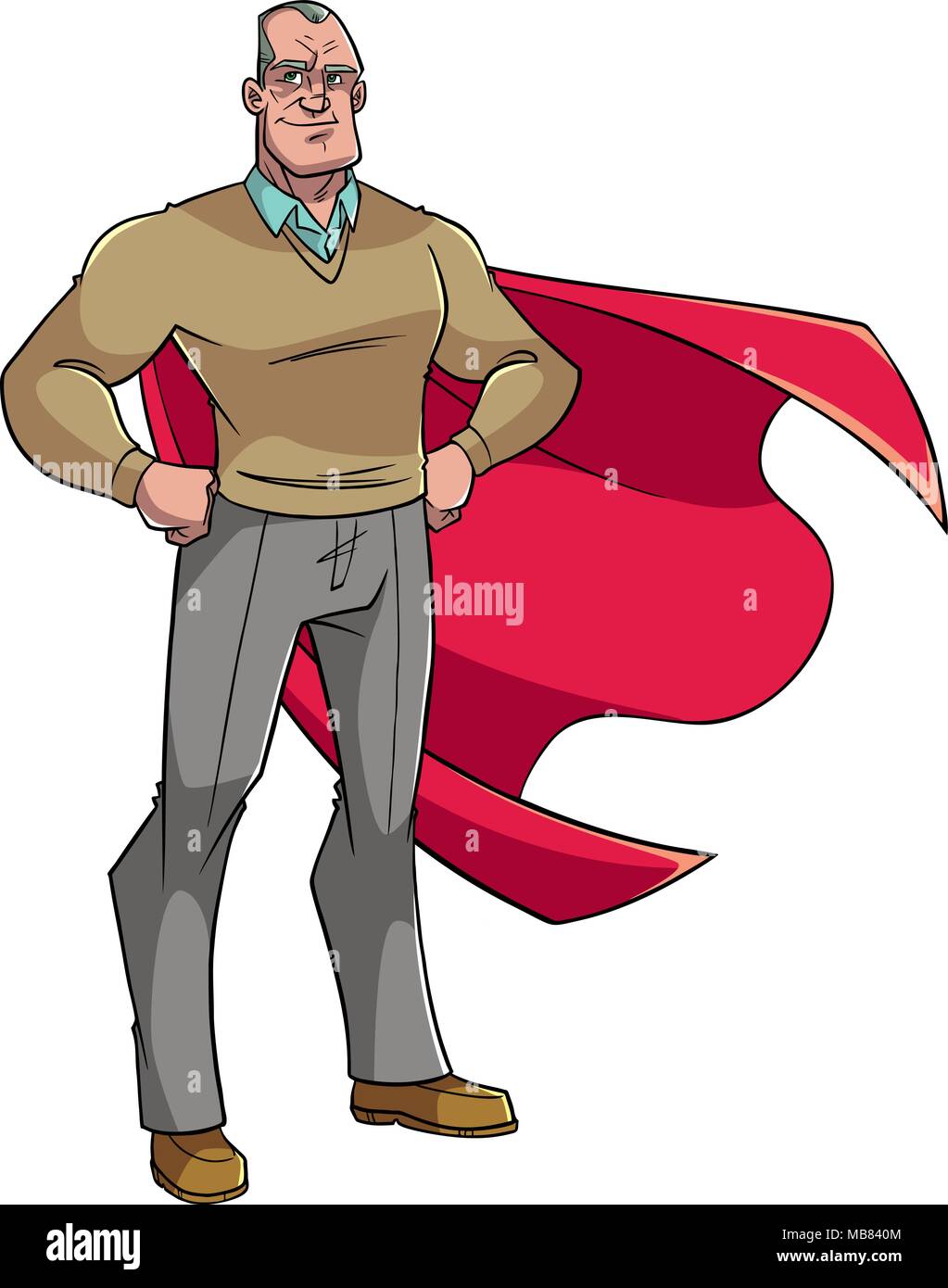 Super nonno illustrazione Illustrazione Vettoriale