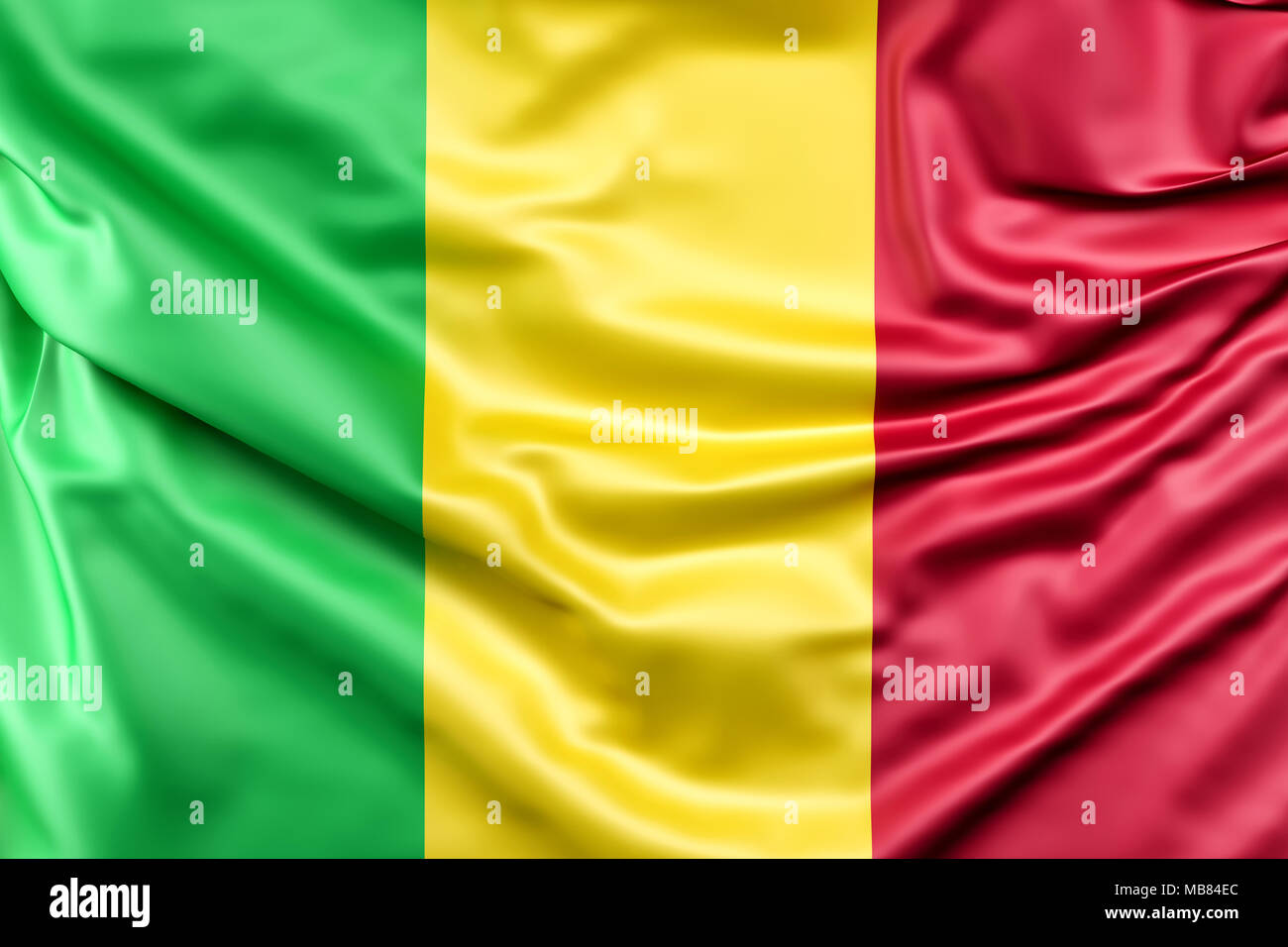 Bandiera del Mali Foto Stock