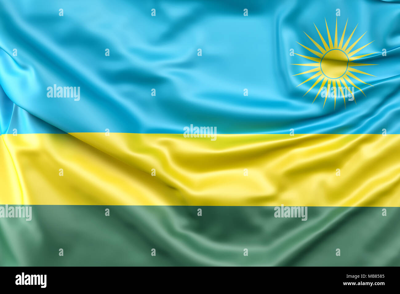 Bandiera Del Ruanda Foto Stock Alamy