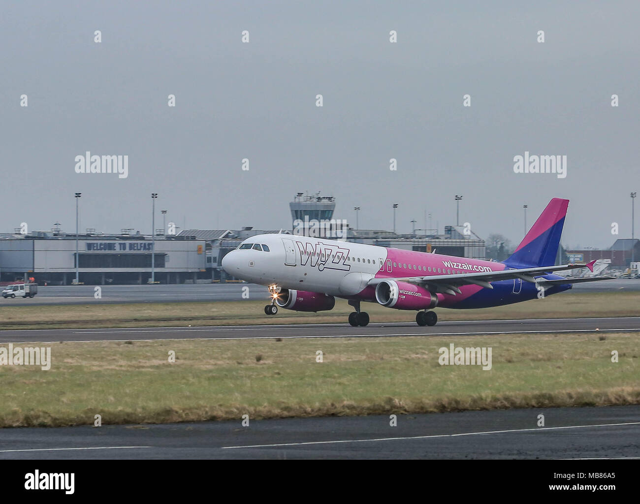 Wizz Air A320. Foto Stock
