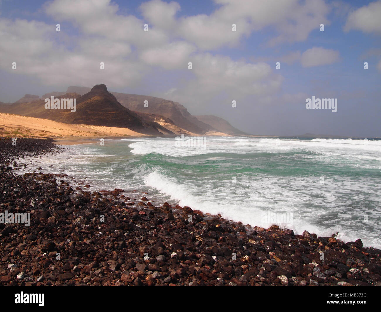 Costa di São Vicente, una delle isole del Capo Verde arcipelago Foto Stock