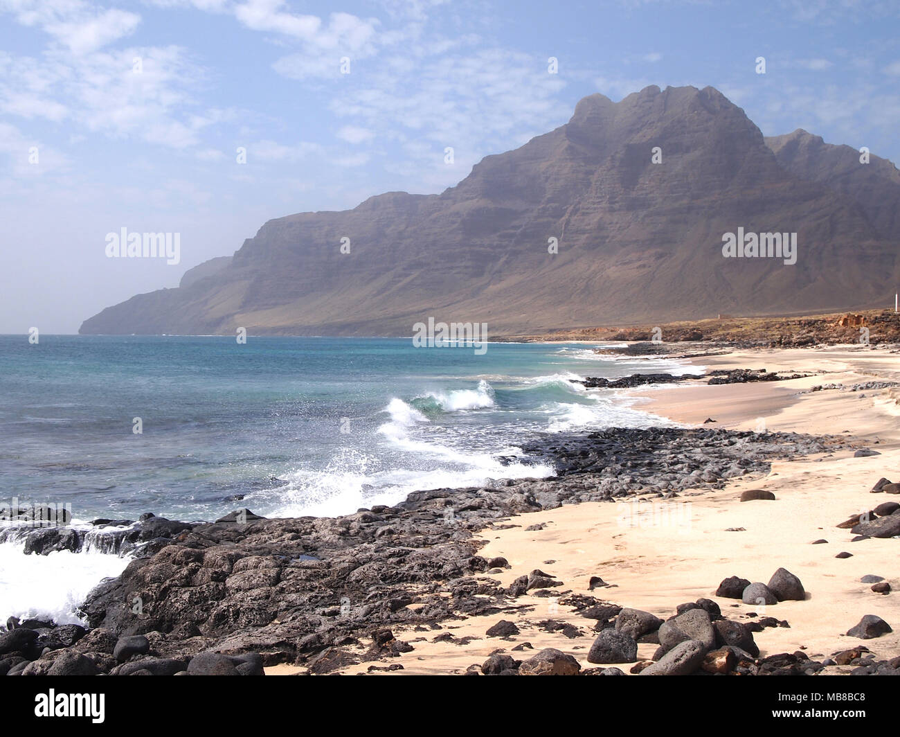 Costa di São Vicente, una delle isole del Capo Verde arcipelago Foto Stock