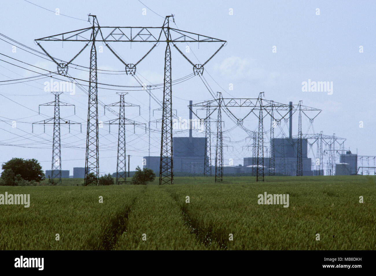 Barsebäck centrale nucleare a Skåne Svezia, 20 km dalla capitale danese Copenaghen è stato premuto dal governo danese a chiuso,che è i fatti Foto Stock