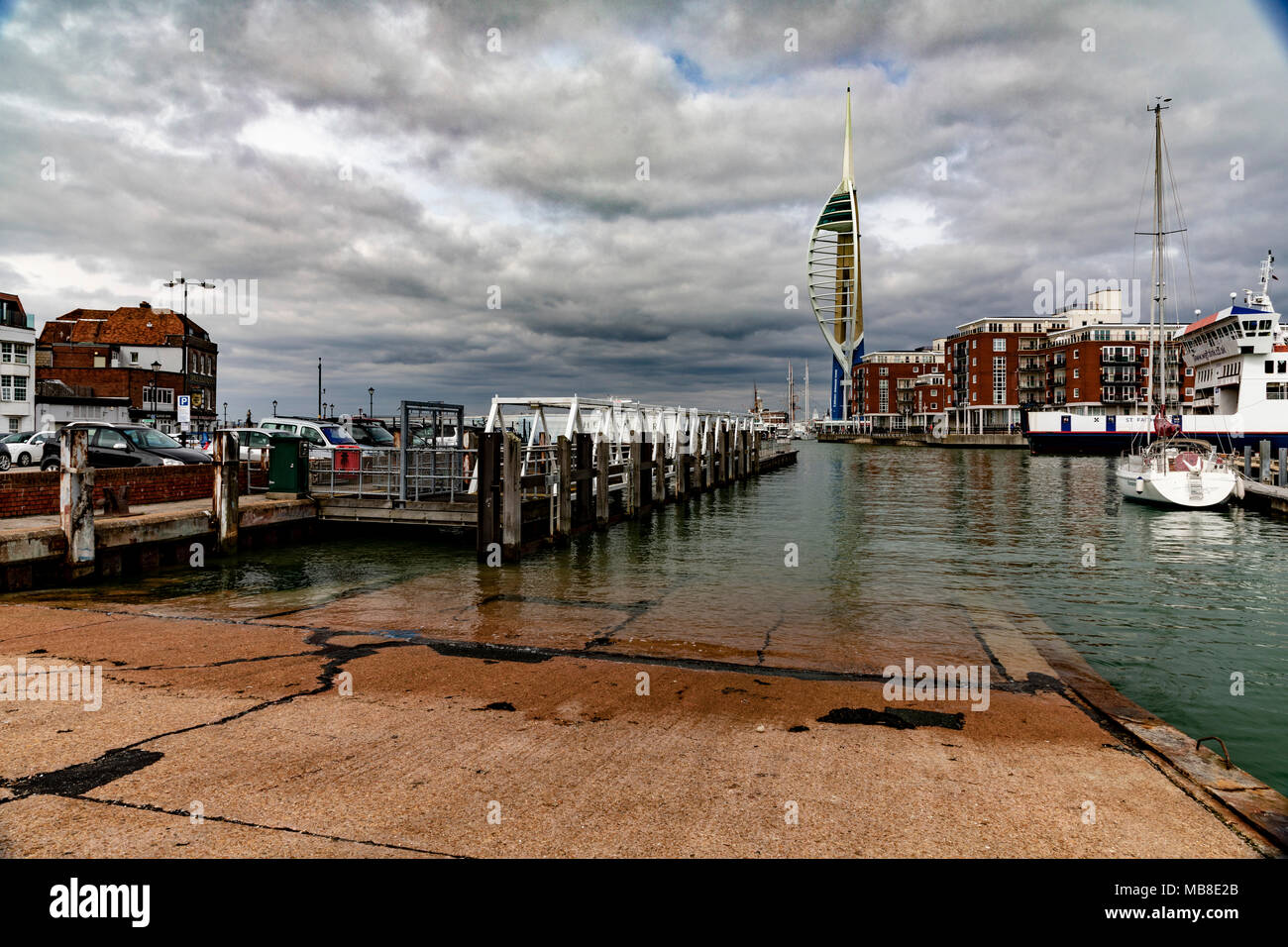 Il porto di Portsmouth Foto Stock