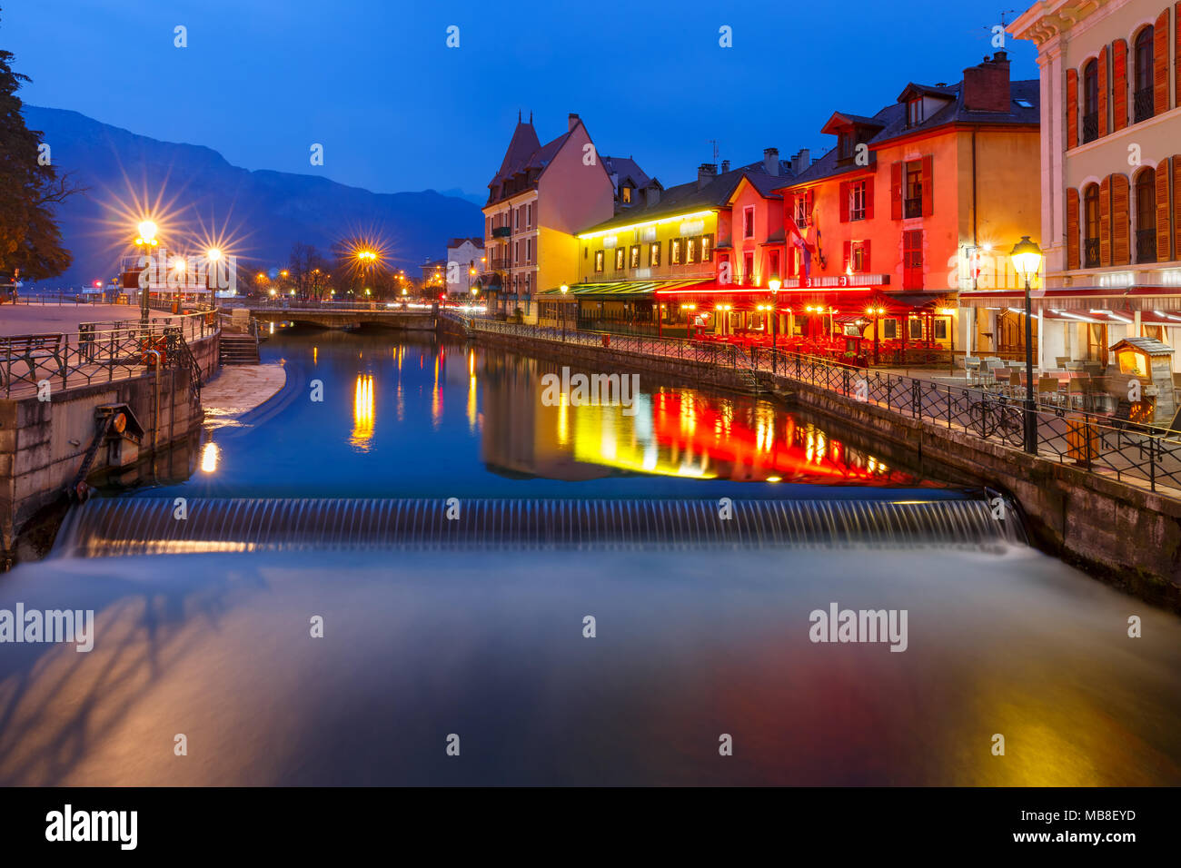 Annecy, denominato venezia delle alpi, Francia Foto Stock