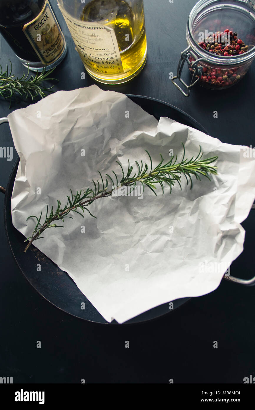 La cottura di Still Life Foto Stock