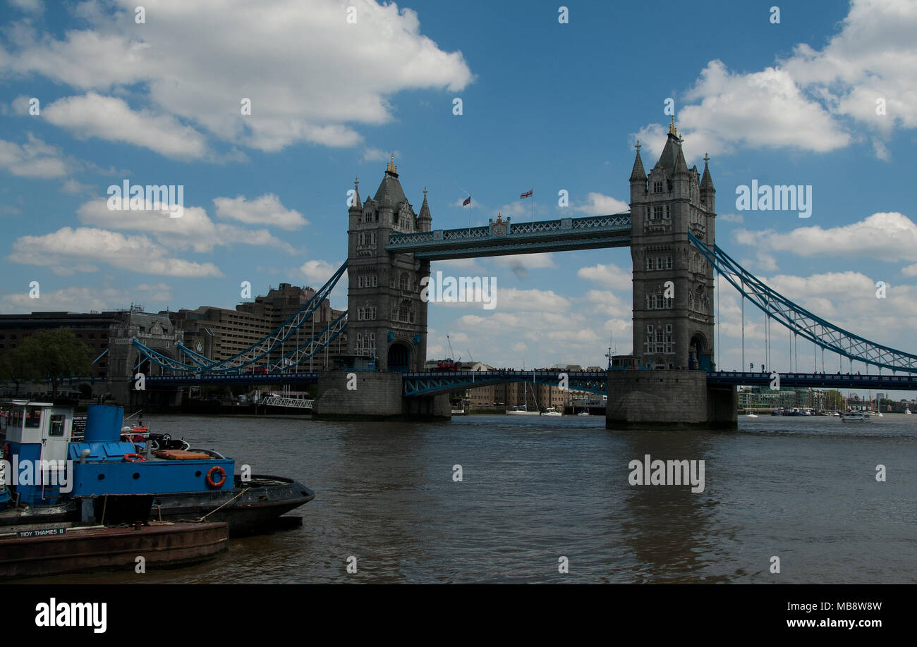 Tower Bridge Central London Regno Unito Foto Stock
