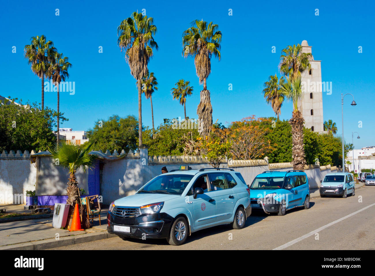 Grand Taxi, Assilah, Marocco settentrionale, Africa Foto Stock