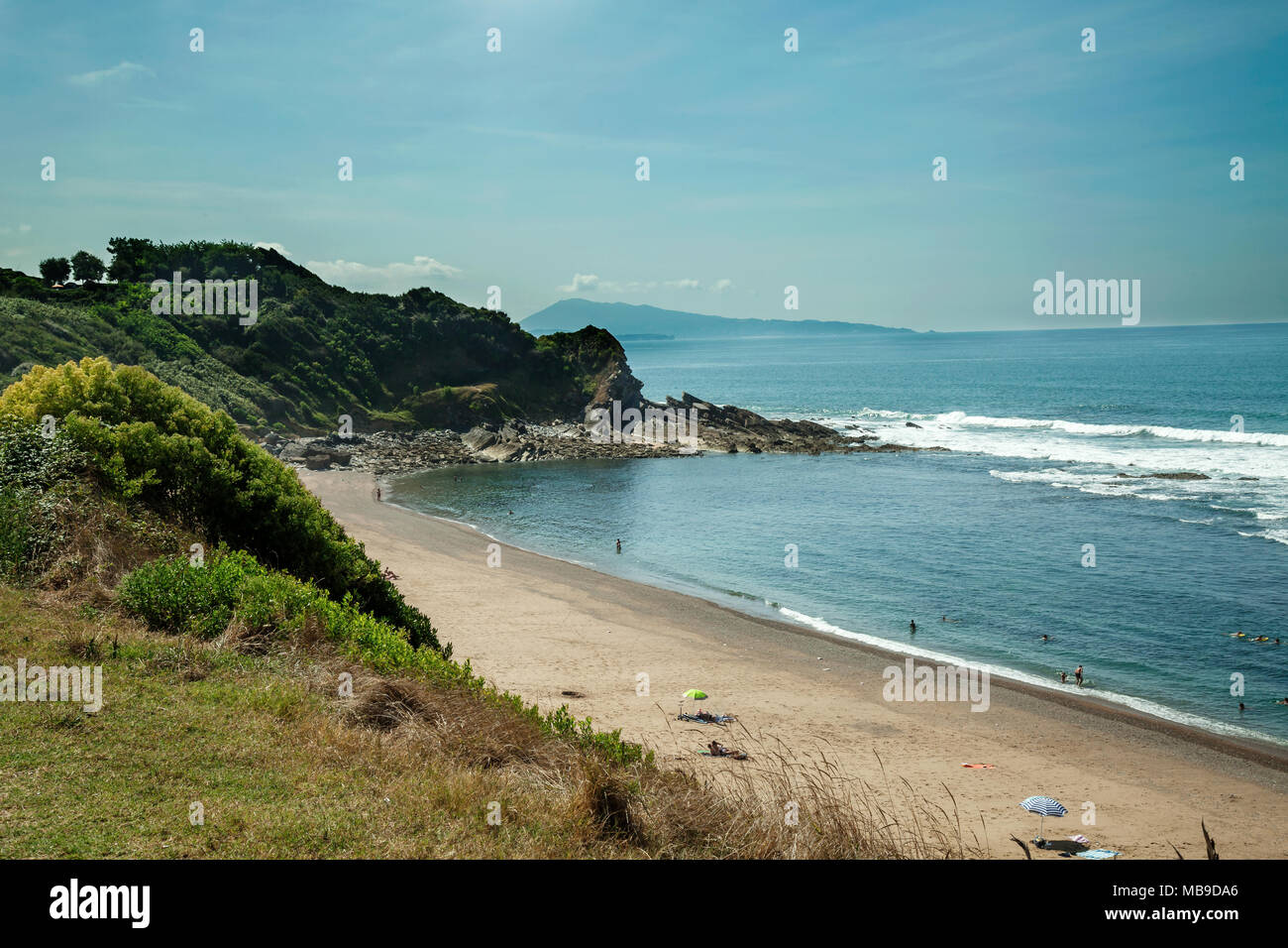 Erromardie surf beach, a nord di Saint Jean de Luz Foto stock - Alamy