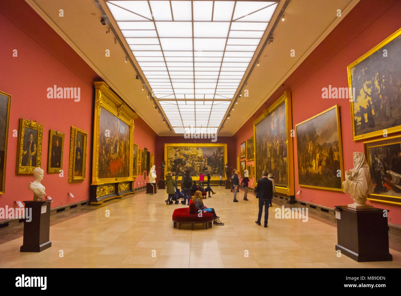 Camera Siemiradzki, Muzeum Narodowe w Krakowie Galeria Sztuki Polskiej XIX wieku w Sukiennicach, Art Museum di Sukiennice, Cracovia, Malopolska, Polonia Foto Stock