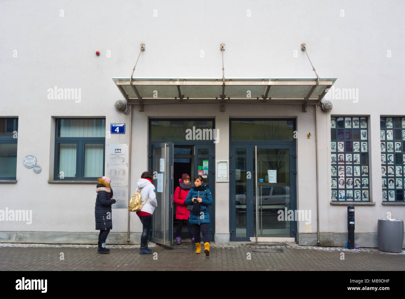 Ingresso, visitatori, Fabryka Emalia Oskara Schindlera, Oscar Schindler fabbrica di smalto, Podgorze, Zablocie, Cracovia, Malopolska, Polonia Foto Stock