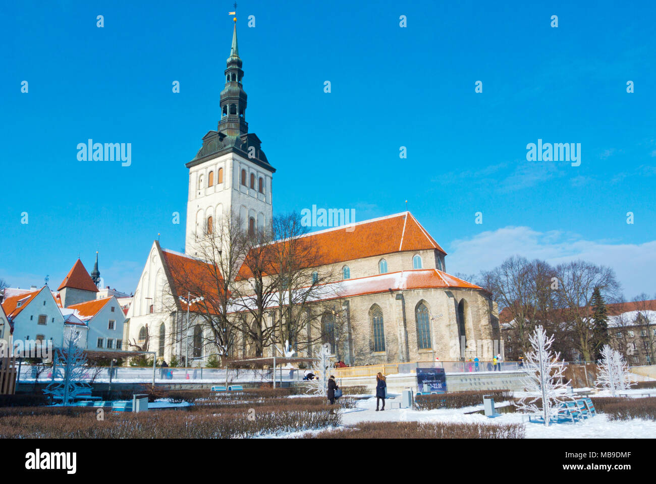 Niguliste Kirik, chiesa di San Nicola, ora museo, Vanalinn, città vecchia, Tallinn, Estonia Foto Stock