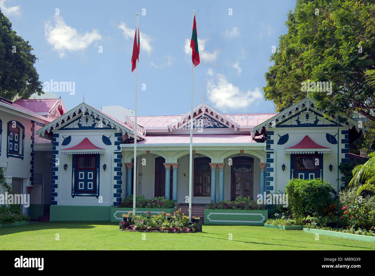 Mulee-Aage la residenza presidenziale maschio Maldive Foto Stock