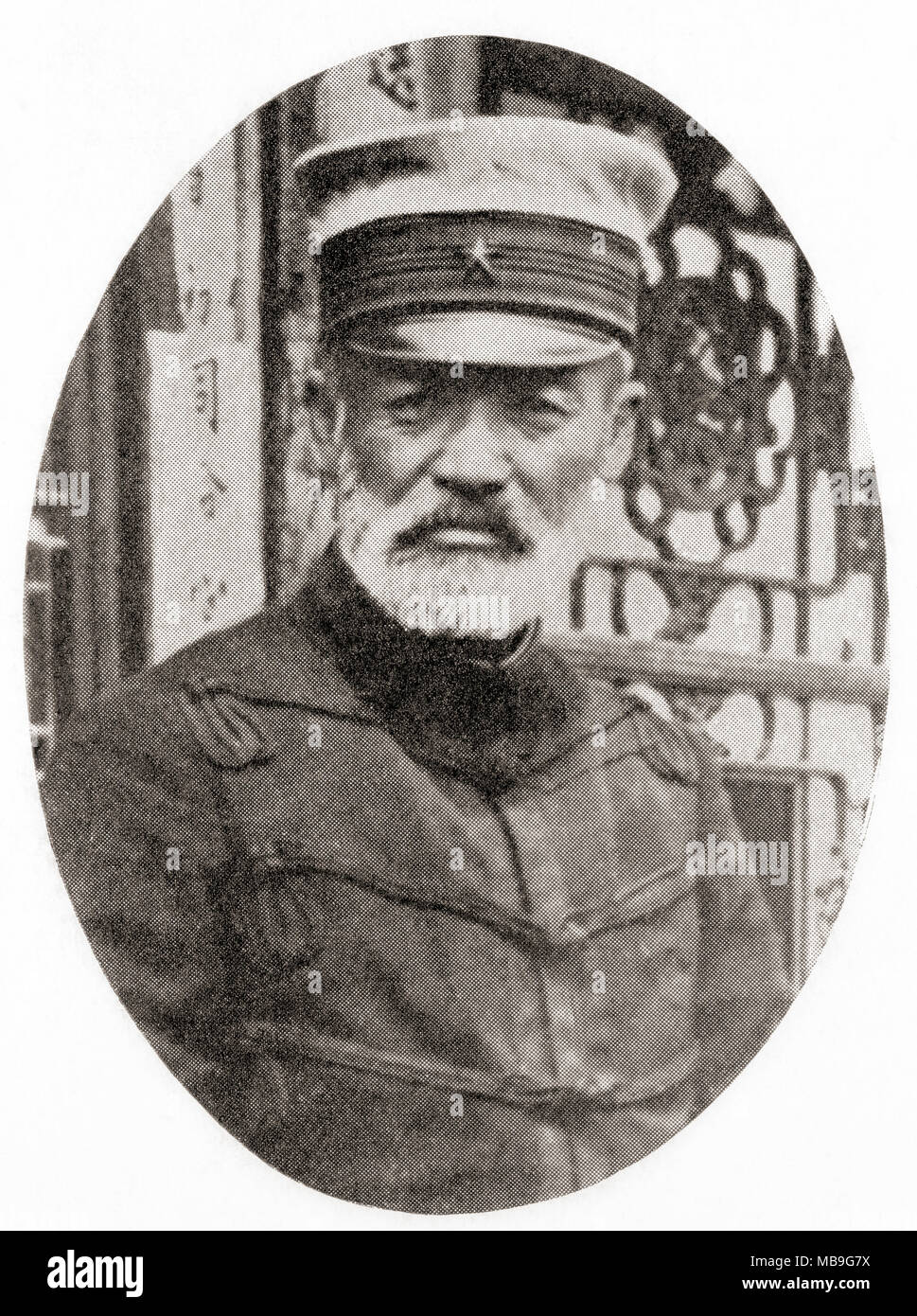 Conteggio Maresuke Nogi, aka Kiten, Conteggio Nogi, 1849 - 1912. Giapponese in generale l'Imperial esercito giapponese e un governatore generale di Taiwan. Da Hutchinson nella storia delle nazioni, pubblicato 1915 Foto Stock