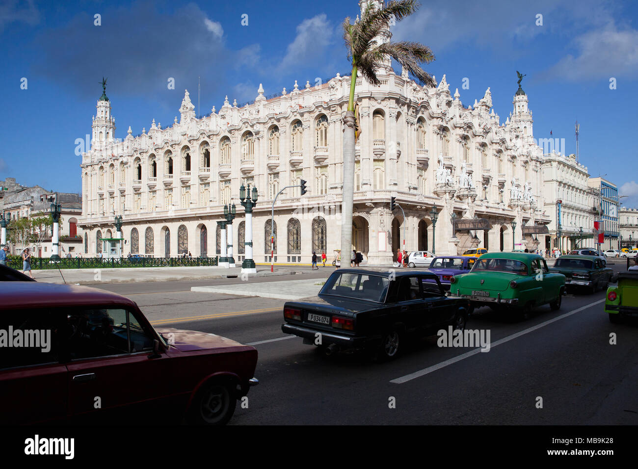 L'Avana, Cuba - gennaio 21,2017: il grande teatro di Havana, a l'Avana, Cuba.Il teatro è stata la casa del cubano Balletto Nazionale Foto Stock