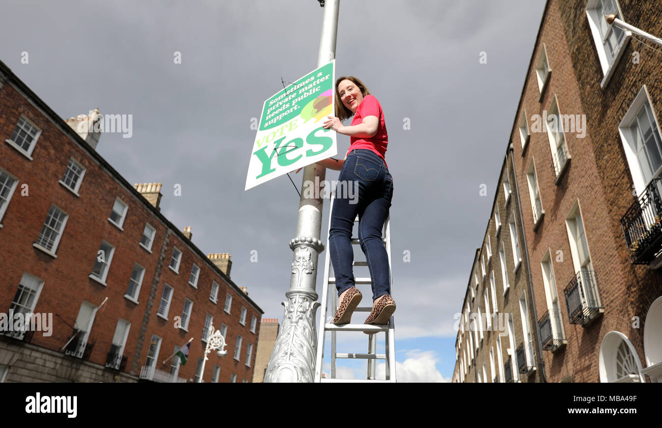 9/4/2018. Lancio ufficiale di insieme per sì, abrogare le otto, aborto campagna referendaria, Dublino Foto Stock