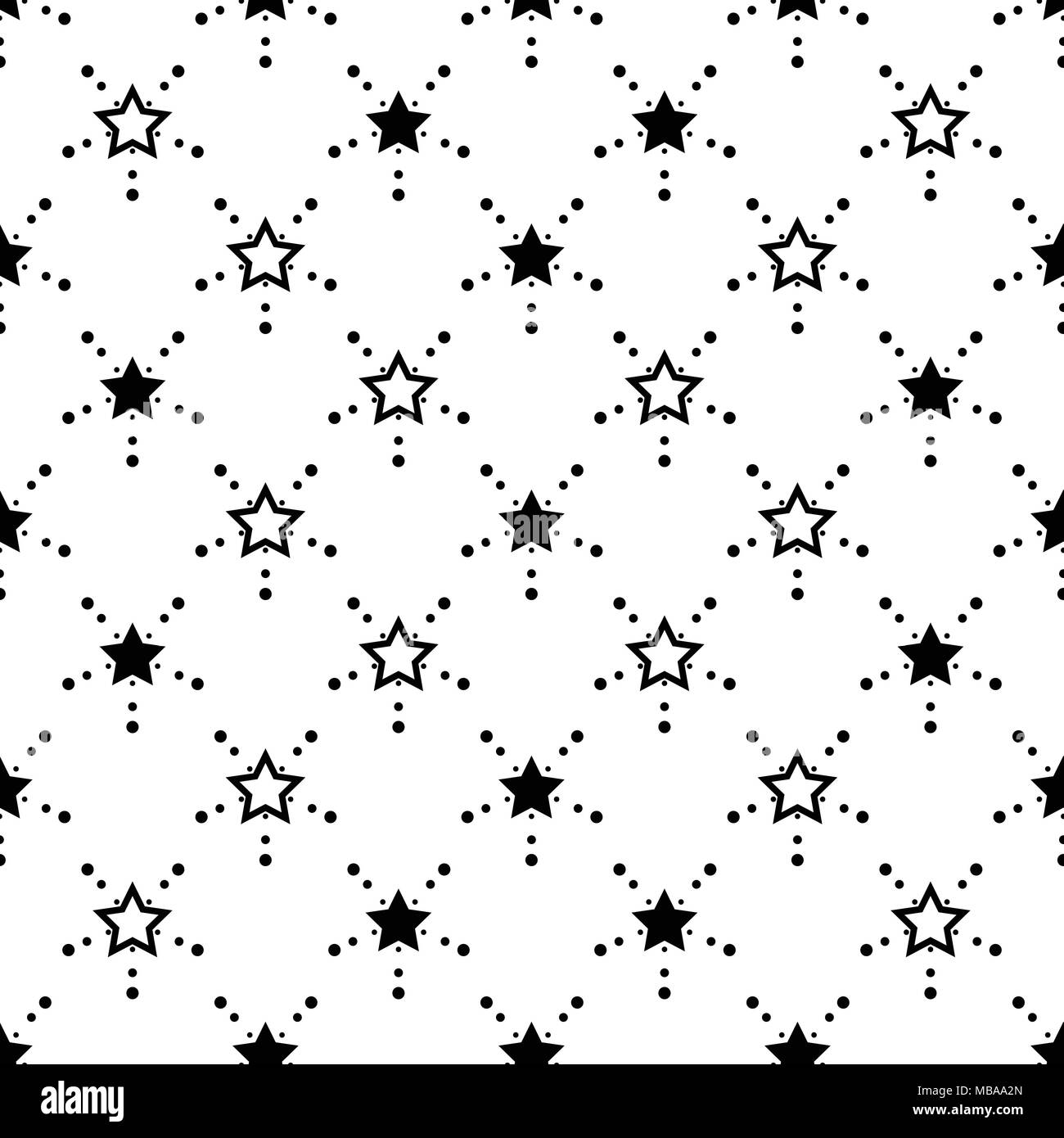 Star seamless pattern. Carino kids star seamless pattern. Il picchiettio senza soluzione di continuità con le stelle. Star dello sfondo. Bambini moda. Illustrazione Vettoriale eps, 10 Illustrazione Vettoriale