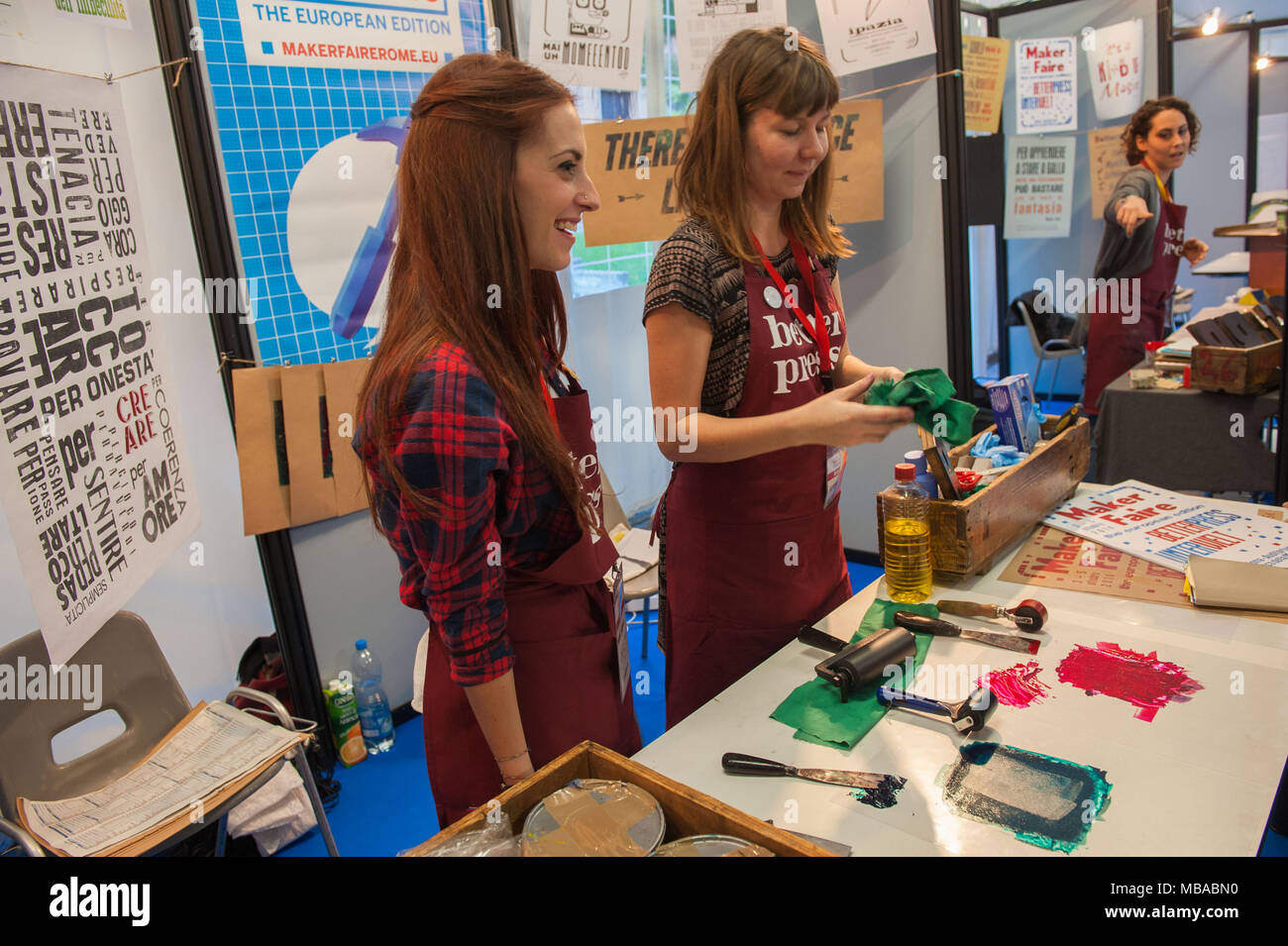 Roma. Maker Faire Edizione Europea, Università "La Sapienza". L'Italia. Foto Stock