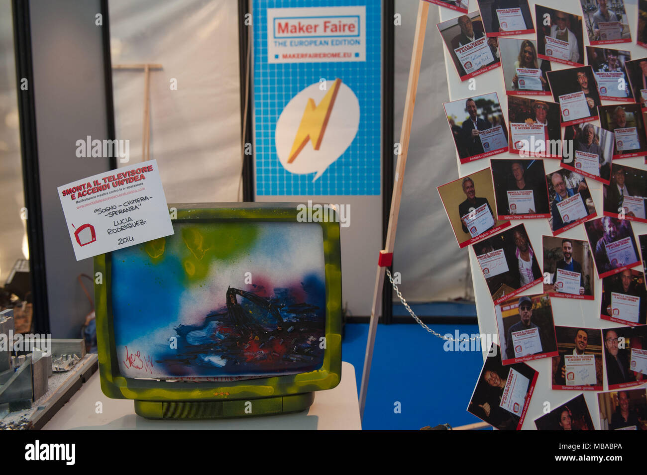 Roma. Maker Faire Edizione Europea, Università "La Sapienza". L'Italia. Foto Stock