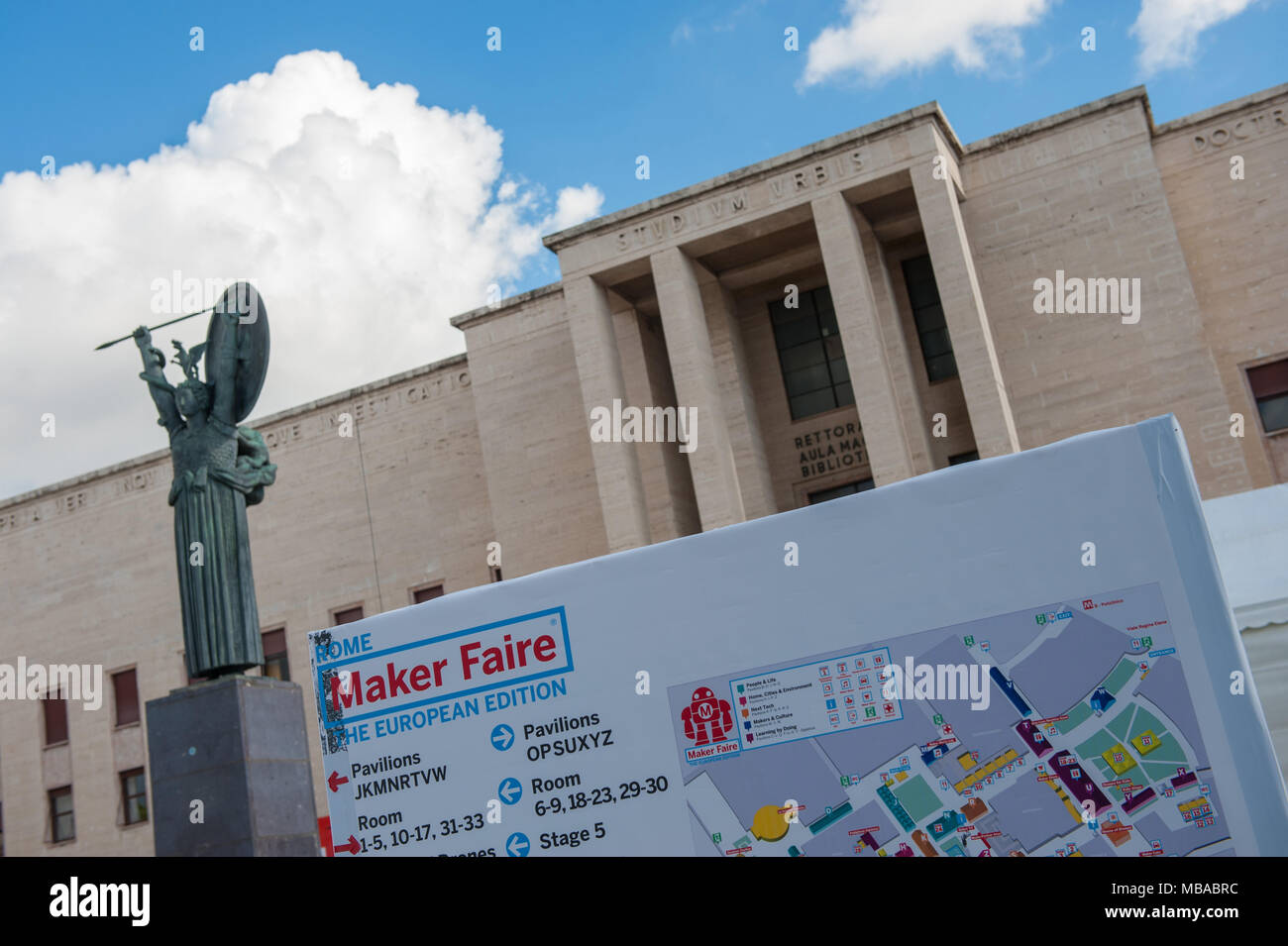 Roma. Maker Faire Edizione Europea, Università "La Sapienza". L'Italia. Foto Stock