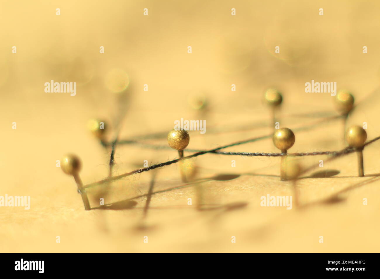 Concetto di una rete sociale con il leader Foto Stock