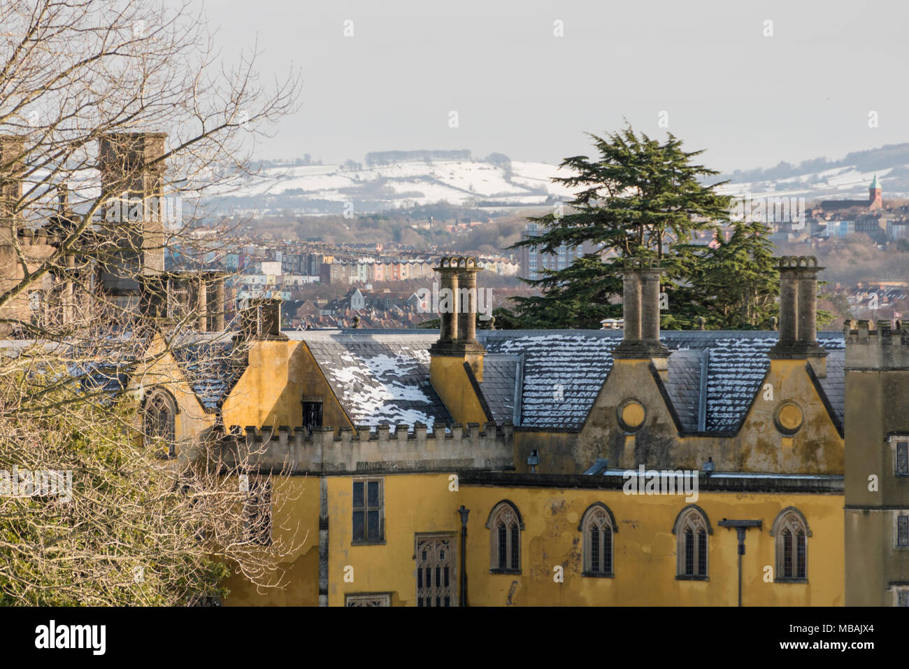 La Ashton Court Mansion House vicino a Bristol, Inghilterra. Foto Stock