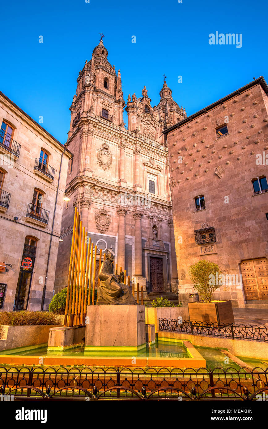 La chiesa Clerecia, Salamanca Castiglia e Leon, Spagna Foto Stock