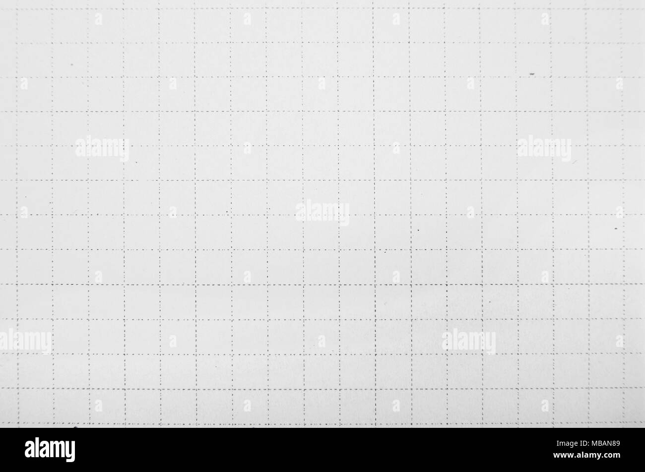 Grafico notebook griglia carta quadrettata con spazio di copia Foto Stock