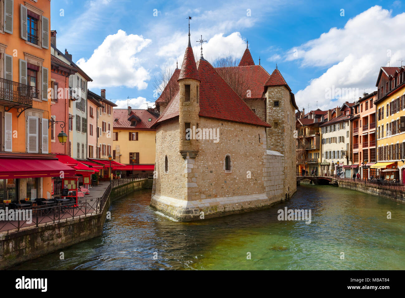 Annecy, denominato venezia delle alpi, Francia Foto Stock