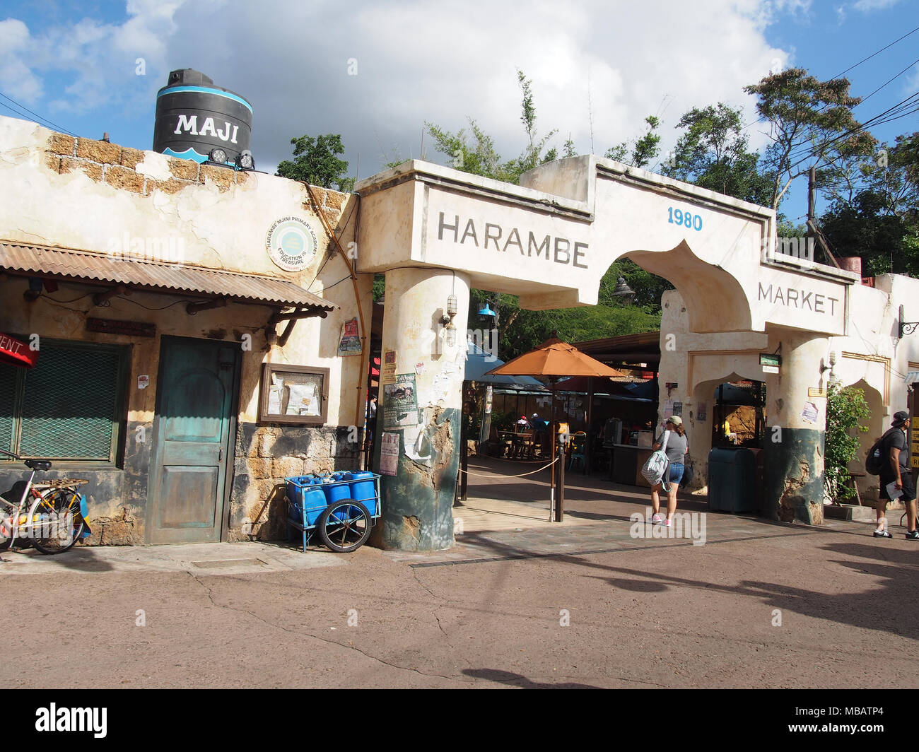 Walt Disney World Regno Animale Africa mercato Harambe, Orlando, Florida 2017 © Katharine Andriotis Foto Stock