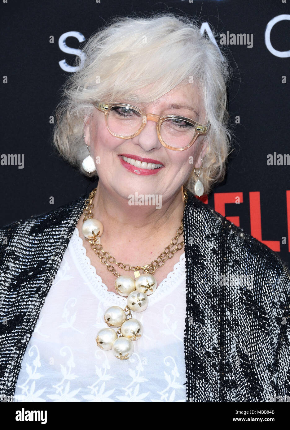 Hollywood, CA, Stati Uniti d'America. 9 apr, 2018. Angela Cartwright. NETFLIX è ''perso nello spazio'' Stagione 1 Premiere evento tenutosi a Arclight Hollywood Glossari Affini Dome. Credito: Birdie Thompson/AdMedia/ZUMA filo/Alamy Live News Foto Stock