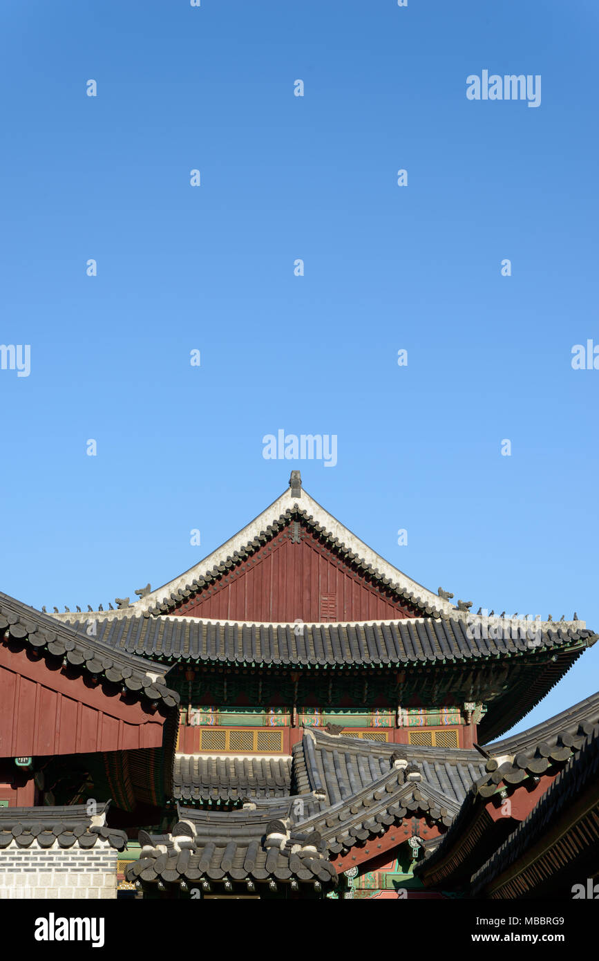 SEOUL, Corea del Sud - 20 settembre 2014: Vista del Palazzo di Changdeokgung della Dinastia Joseon Foto Stock