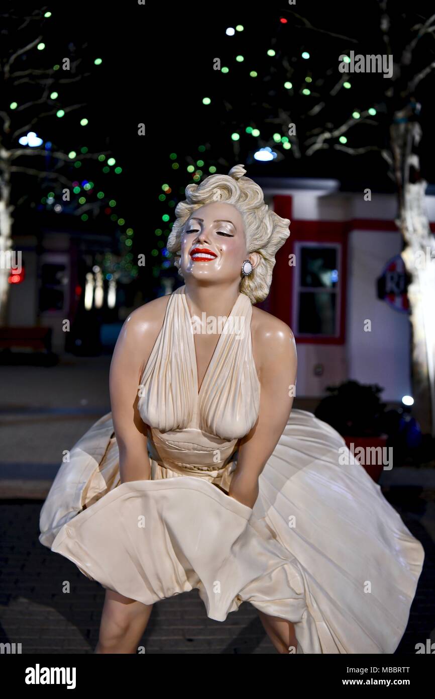 Marilyn Monroe iconica statua al porto Nazionale di Washington DC, Stati Uniti d'America Foto Stock