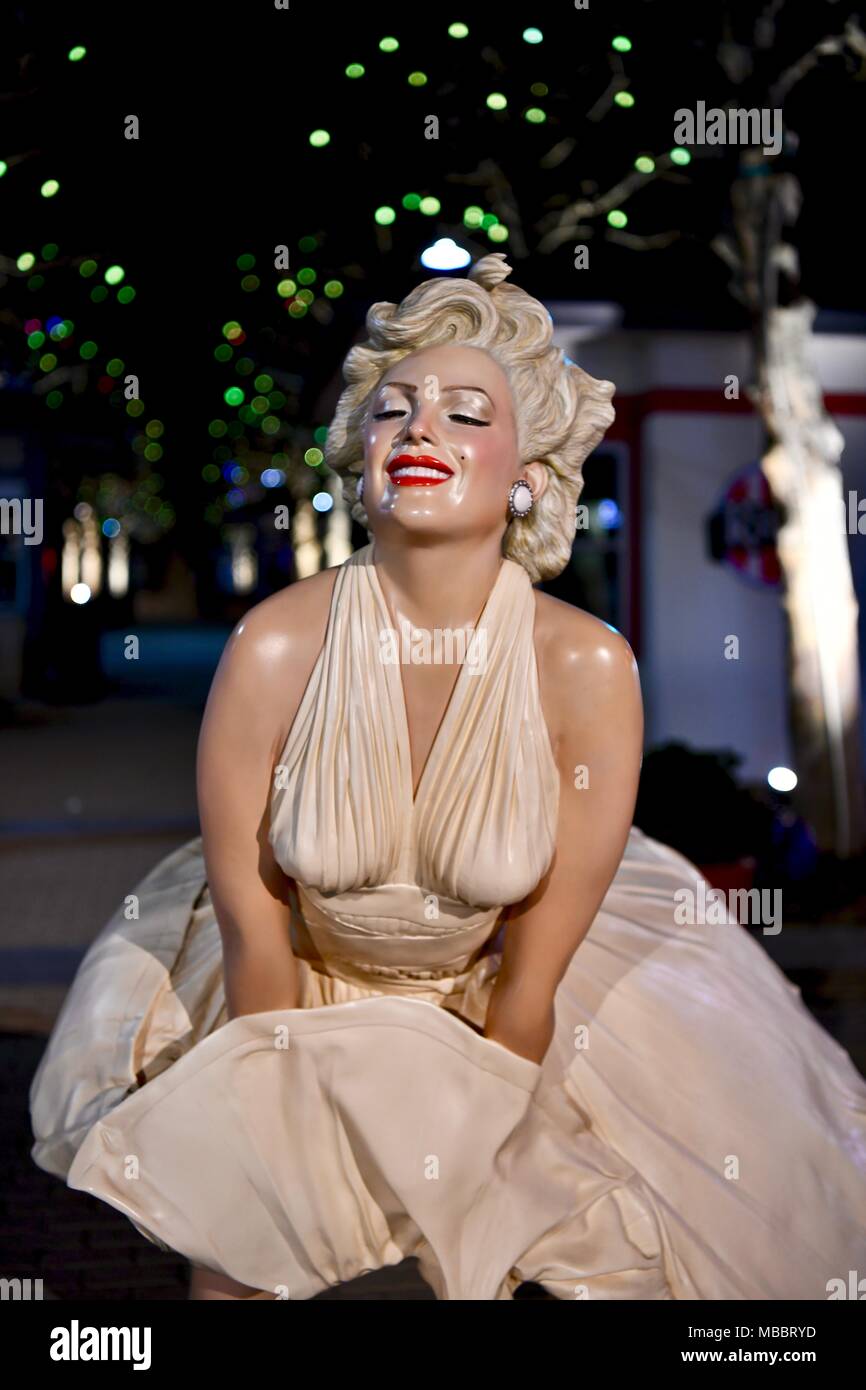 Marilyn Monroe iconica statua al porto Nazionale di Washington DC, Stati Uniti d'America Foto Stock