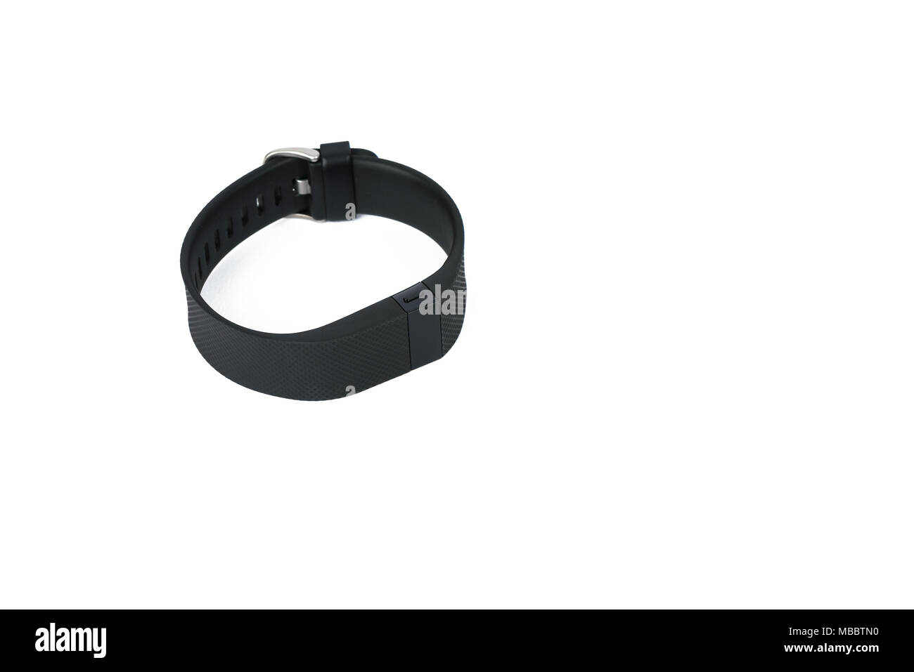 Gimpo-si, Corea - Agosto 13, 2015: Carica Fitbit HR è il nuovo sport fitness tracker che può consentire di tenere traccia delle tue attività quotidiane, le calorie bruciate, la previsione di perdita singola Foto Stock