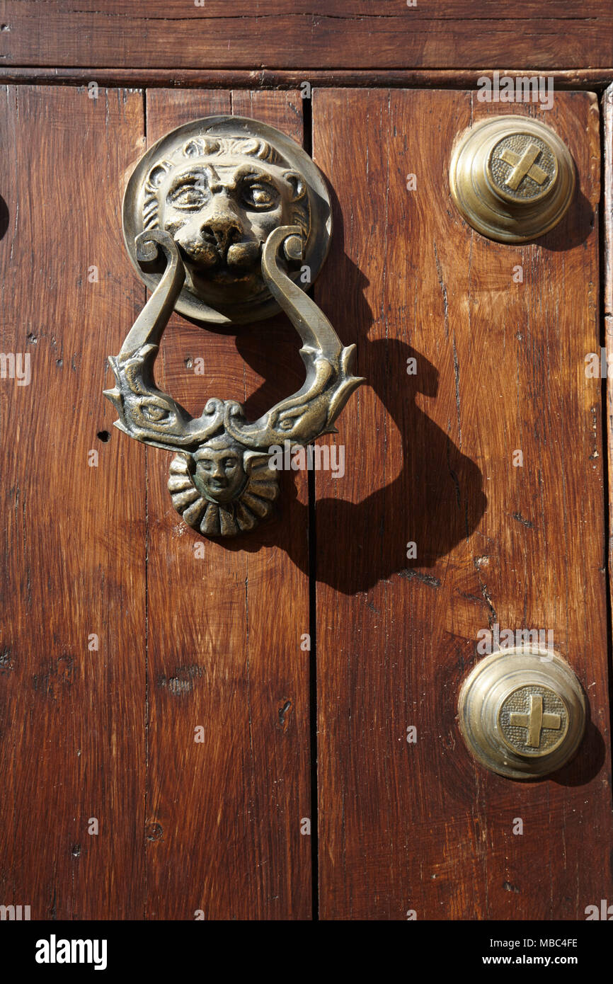 Dettaglio di una porta in Córdoba, Andalusia, Spagna Foto Stock