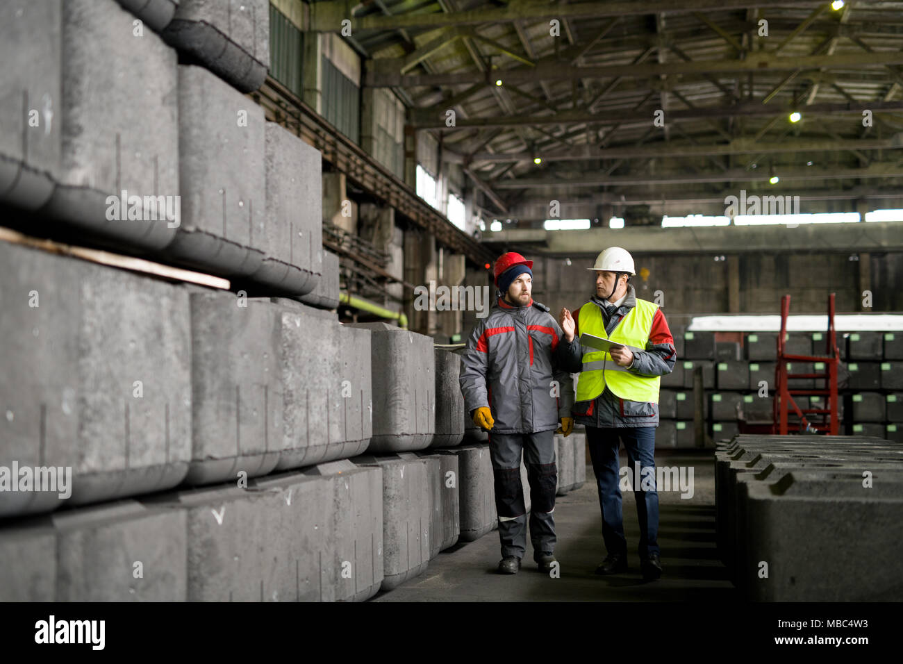 Industria pesante i lavoratori Foto Stock